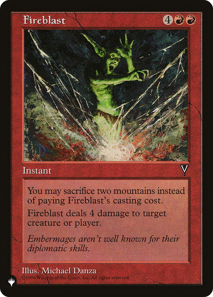 Fireblast [The List Reprints] | Exor Games Bridgewater