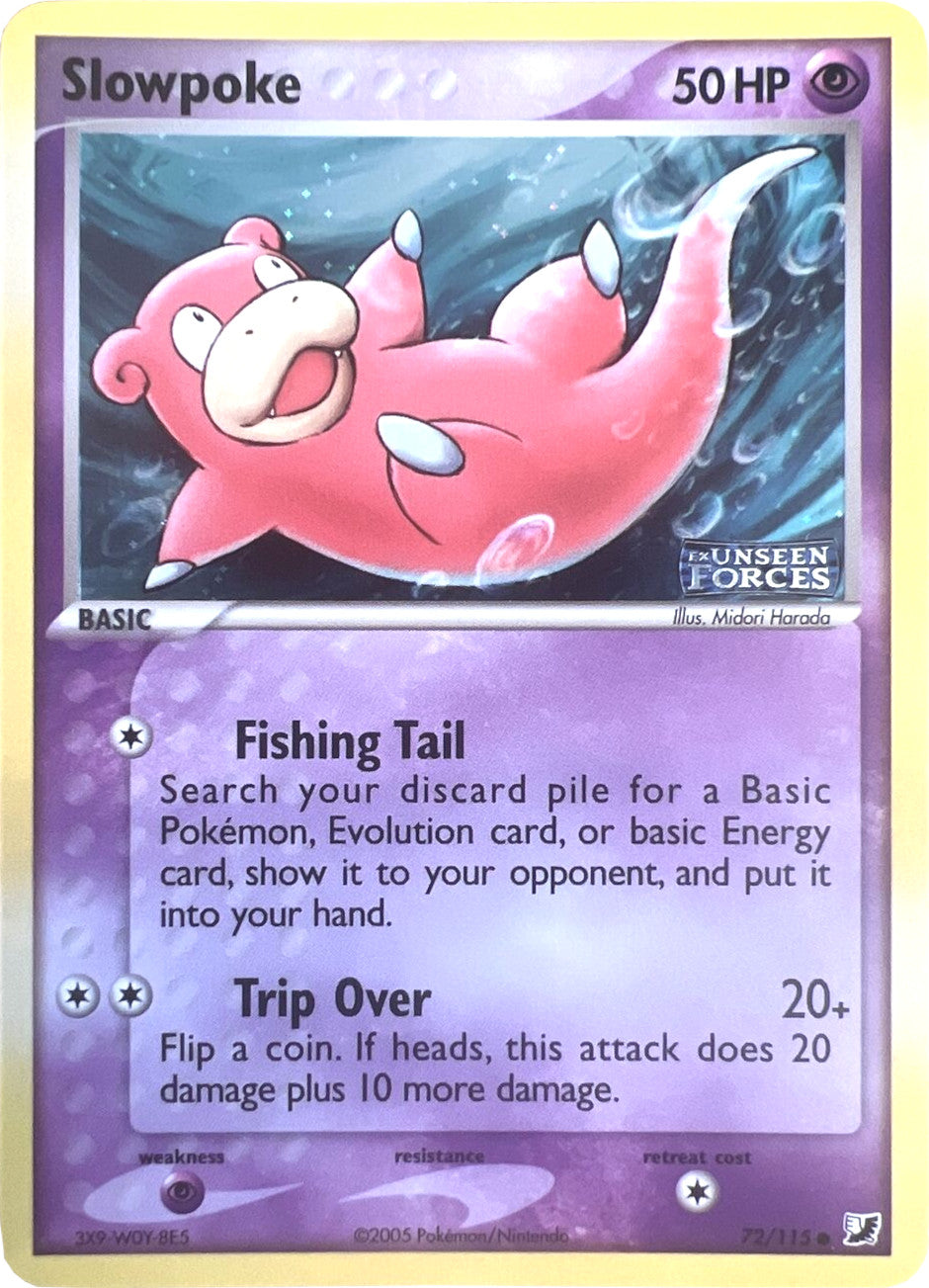 Slowpoke (72/115) (Stamped) [EX: Unseen Forces] | Exor Games Bridgewater