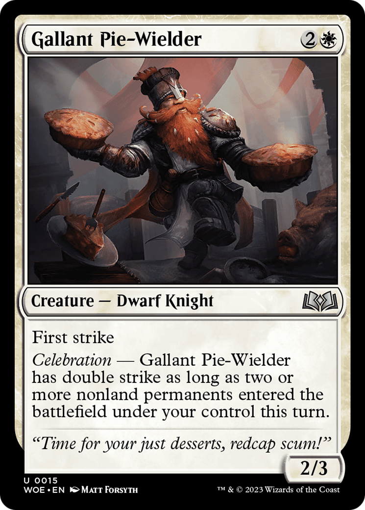 Gallant Pie-Wielder [Wilds of Eldraine] | Exor Games Bridgewater