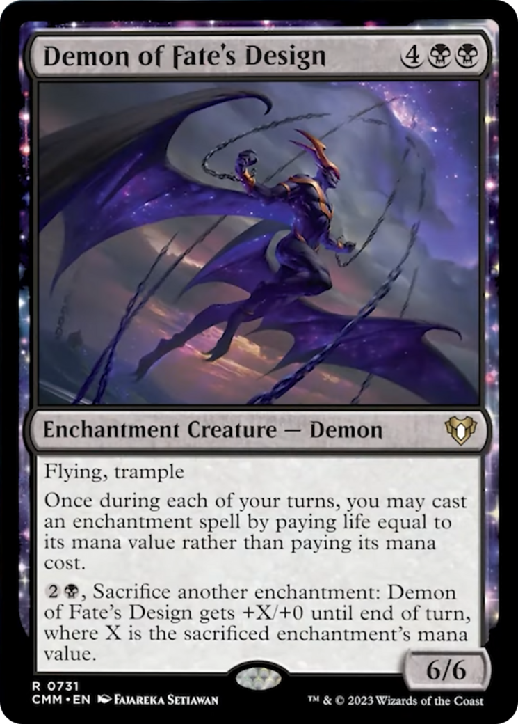 Demon of Fate's Design [Commander Masters] | Exor Games Bridgewater