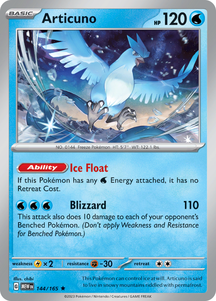 Articuno (144/165) [Scarlet & Violet: 151] | Exor Games Bridgewater