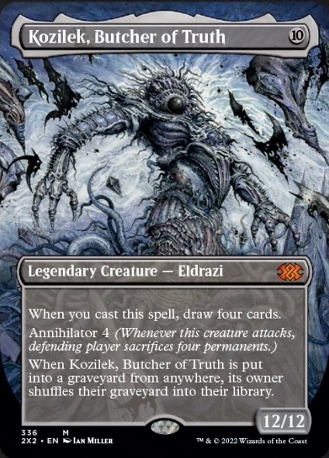 Kozilek, Butcher of Truth (Borderless Alternate Art) [Double Masters 2022] | Exor Games Bridgewater