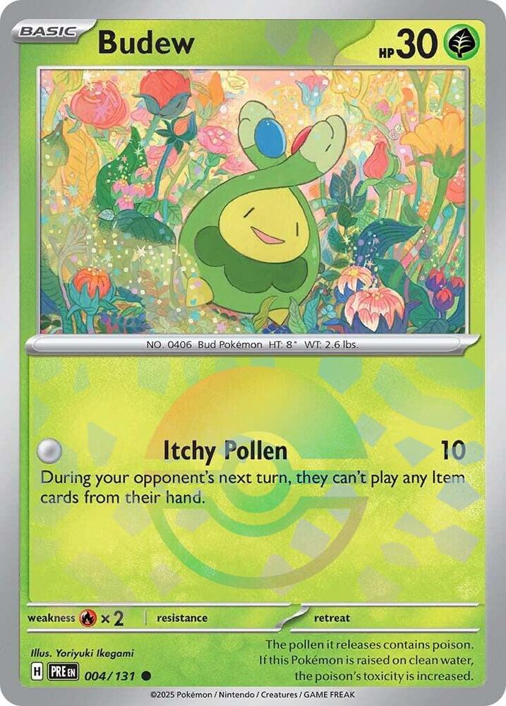 Budew (004/131) (Poke Ball Pattern) [Scarlet & Violet: Prismatic Evolutions] | Exor Games Bridgewater