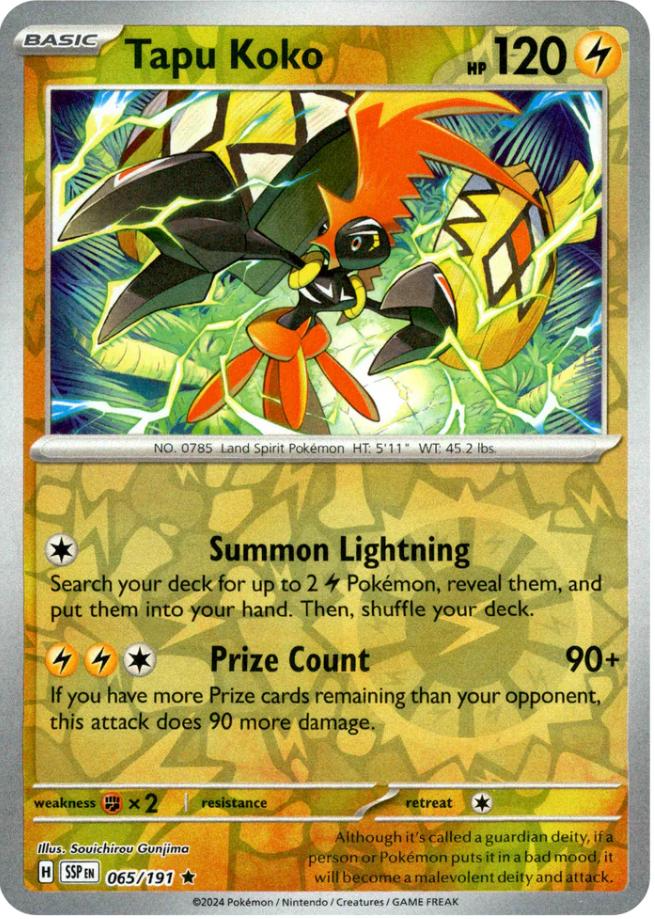 Tapu Koko (065/191) [Scarlet & Violet: Surging Sparks] | Exor Games Bridgewater