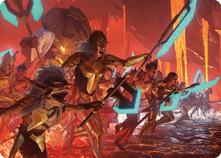 Roar of Resistance Art Card [Phyrexia: All Will Be One Art Series] | Exor Games Bridgewater