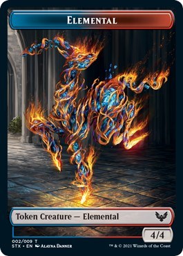 Elemental // Pest Double-Sided Token [Strixhaven: School of Mages Tokens] | Exor Games Bridgewater