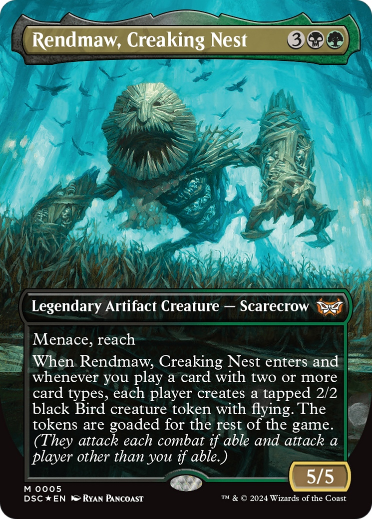 Rendmaw, Creaking Nest (Borderless) [Duskmourn: House of Horror Commander] | Exor Games Bridgewater