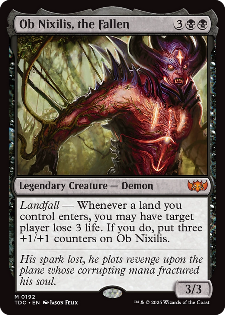 Ob Nixilis, the Fallen [Tarkir: Dragonstorm Commander] | Exor Games Bridgewater