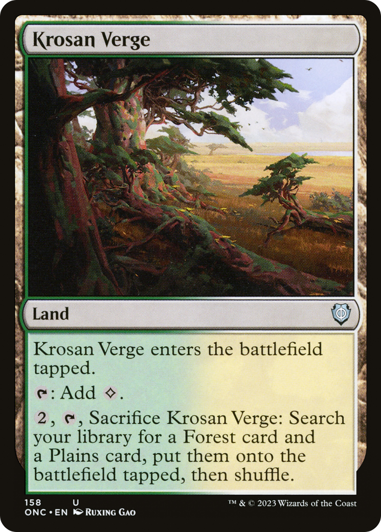 Krosan Verge [Phyrexia: All Will Be One Commander] | Exor Games Bridgewater