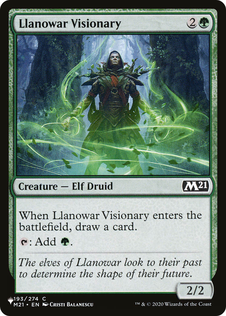 Llanowar Visionary [The List Reprints] | Exor Games Bridgewater