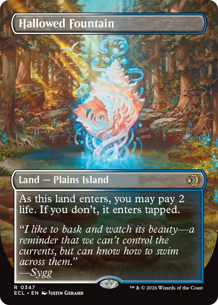 Hallowed Fountain (Borderless) [Lorwyn Eclipsed] | Exor Games Bridgewater