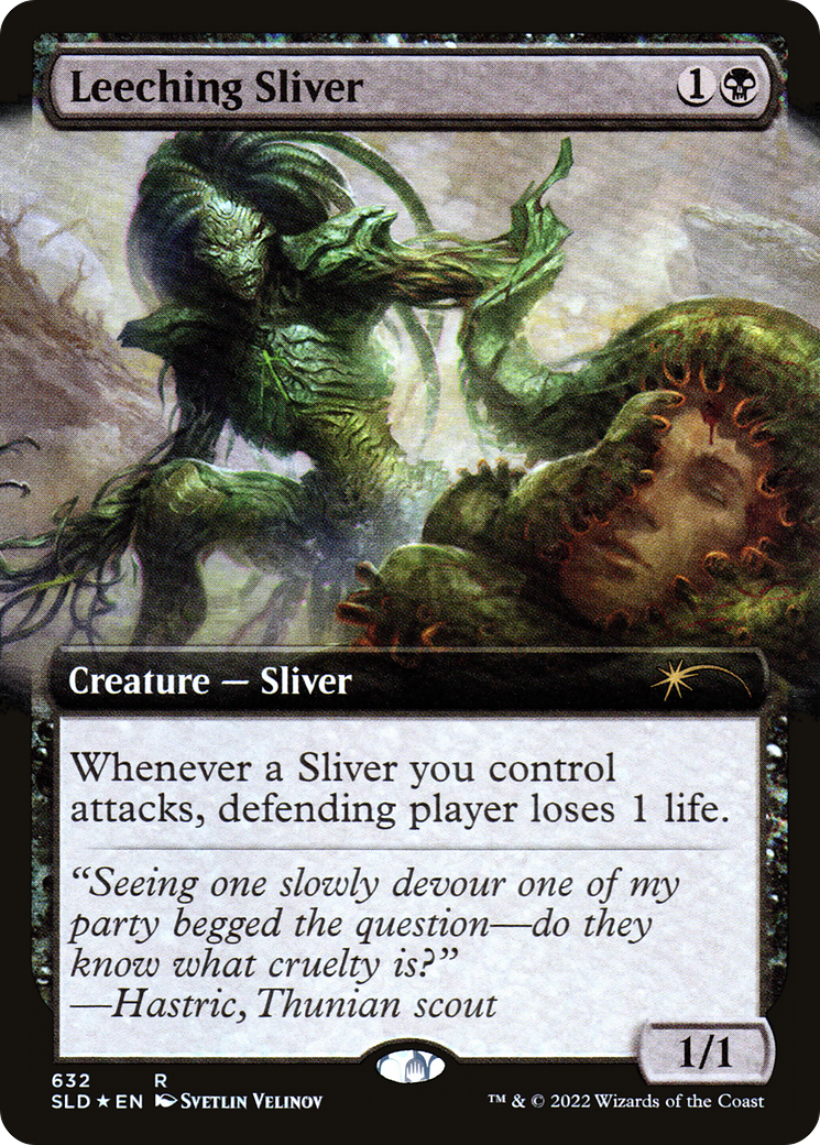 Leeching Sliver (Extended Art) [Secret Lair Drop Promos] | Exor Games Bridgewater