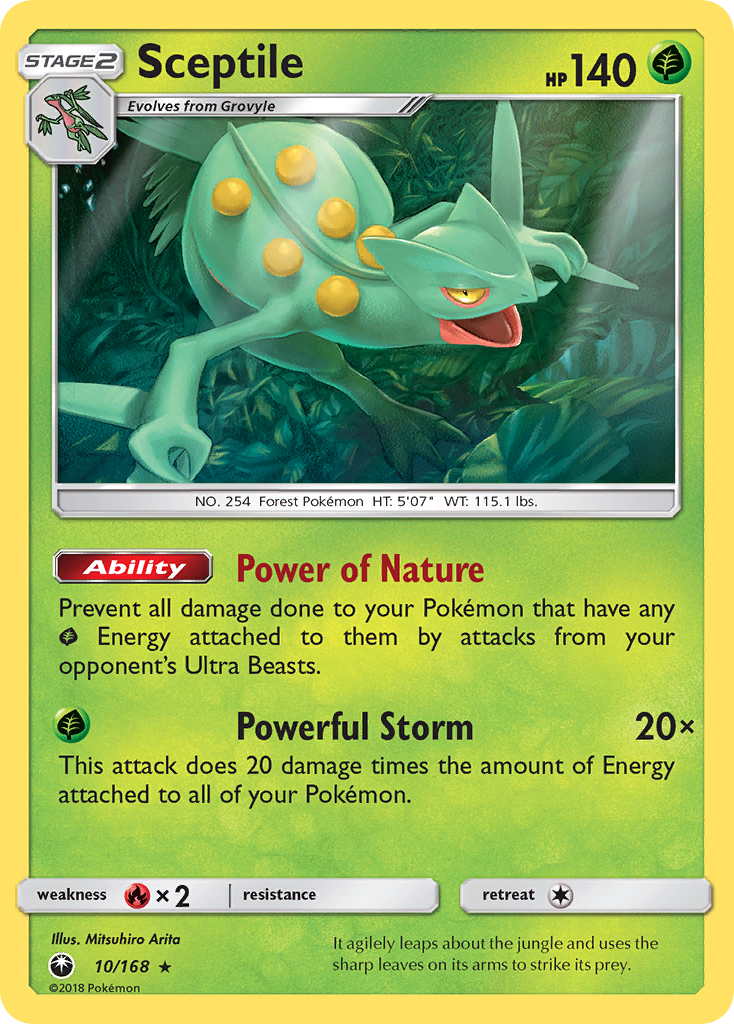 Sceptile (10/168) [Sun & Moon: Celestial Storm] | Exor Games Bridgewater