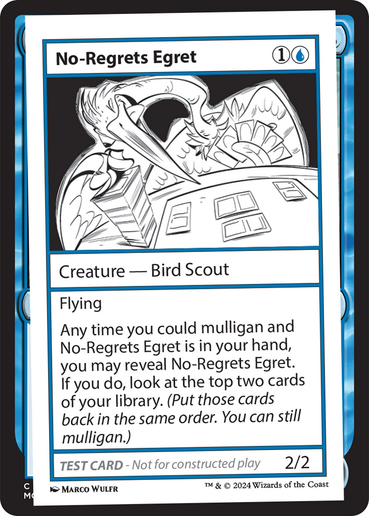 No-Regrets Egret [Mystery Booster 2 Playtest Cards] | Exor Games Bridgewater