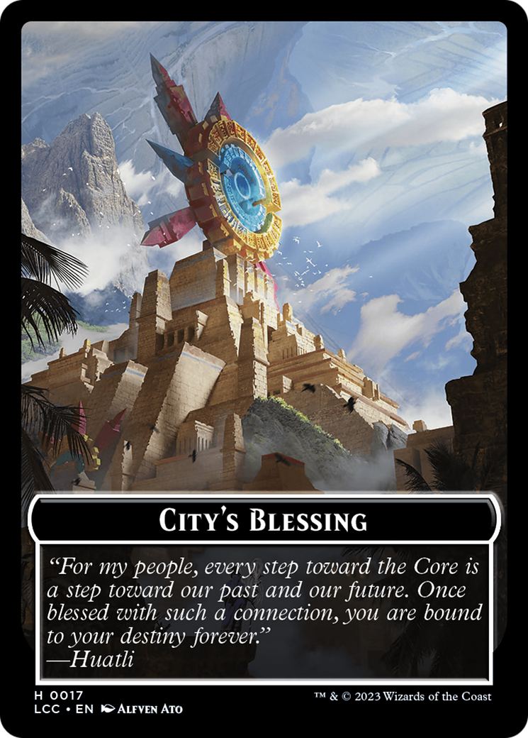 City's Blessing // Vampire (0004) Double-Sided Token [The Lost Caverns of Ixalan Commander Tokens] | Exor Games Bridgewater