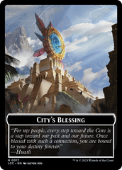 City's Blessing // Pirate (0005) Double-Sided Token [The Lost Caverns of Ixalan Commander Tokens] | Exor Games Bridgewater