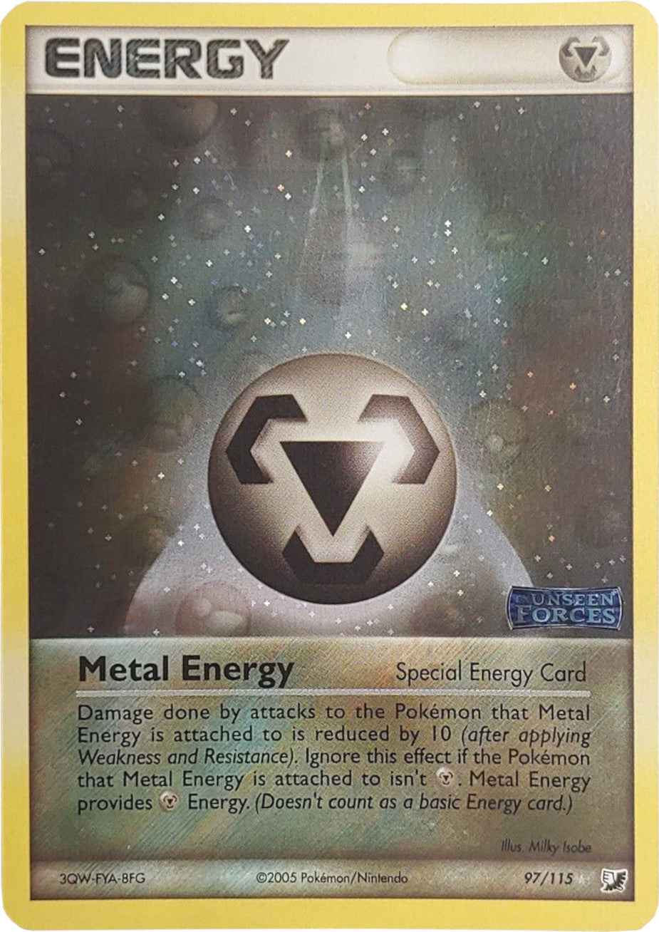 Metal Energy (97/115) (Stamped) [EX: Unseen Forces] | Exor Games Bridgewater