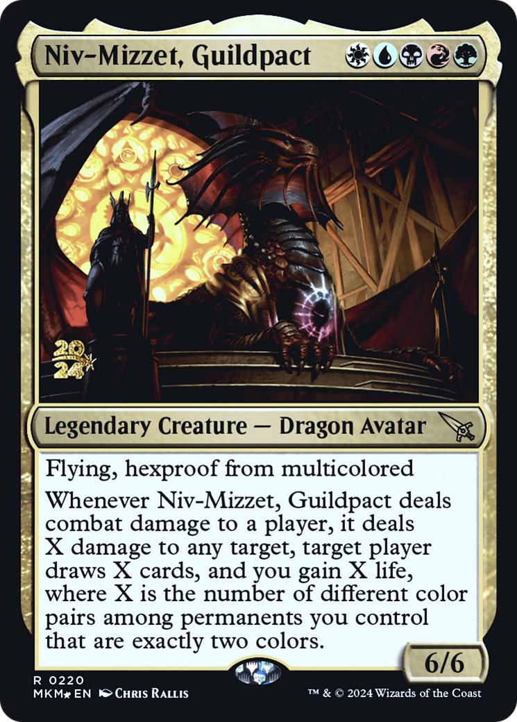 Niv-Mizzet, Guildpact [Murders at Karlov Manor Prerelease Promos] | Exor Games Bridgewater