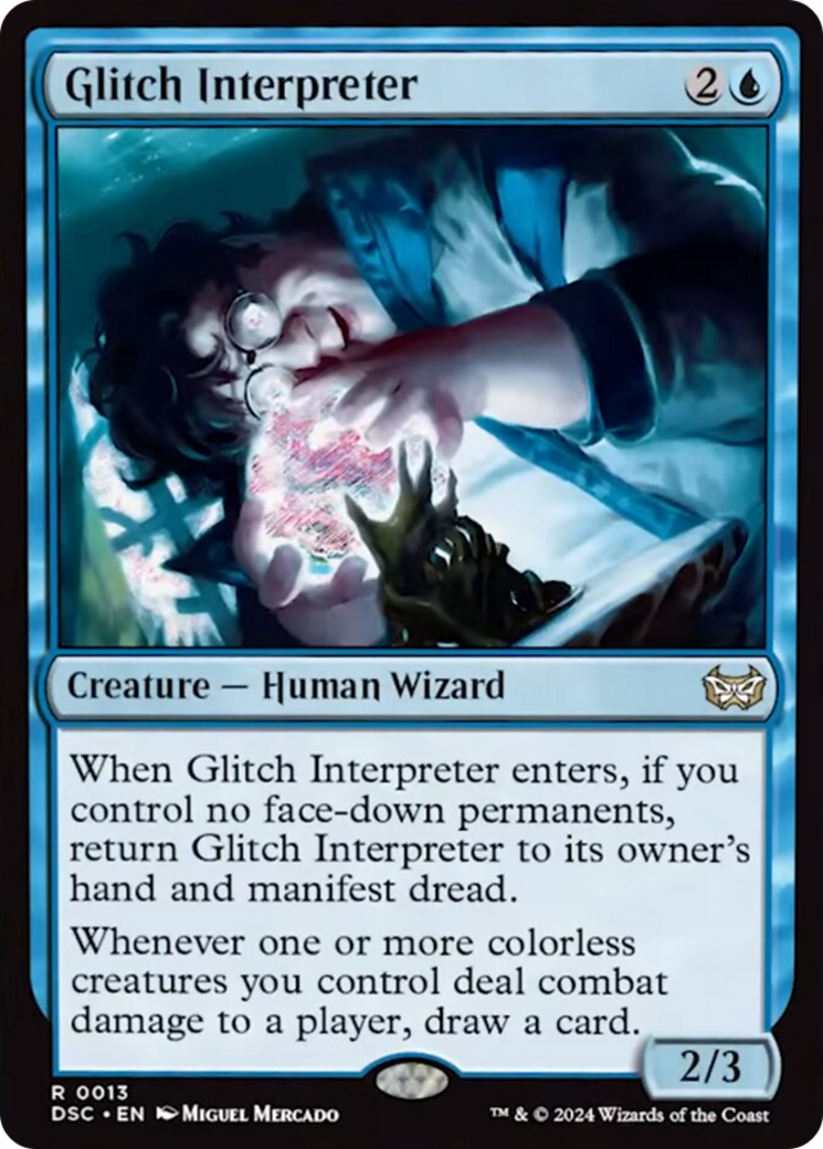 Glitch Interpreter (Extended Art) [Duskmourn: House of Horror Commander] | Exor Games Bridgewater