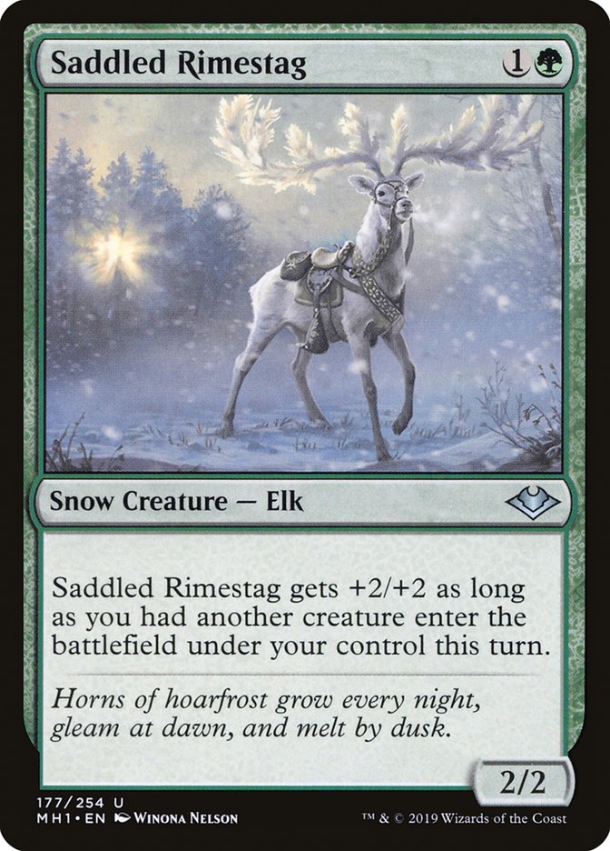 Saddled Rimestag [Modern Horizons] | Exor Games Bridgewater