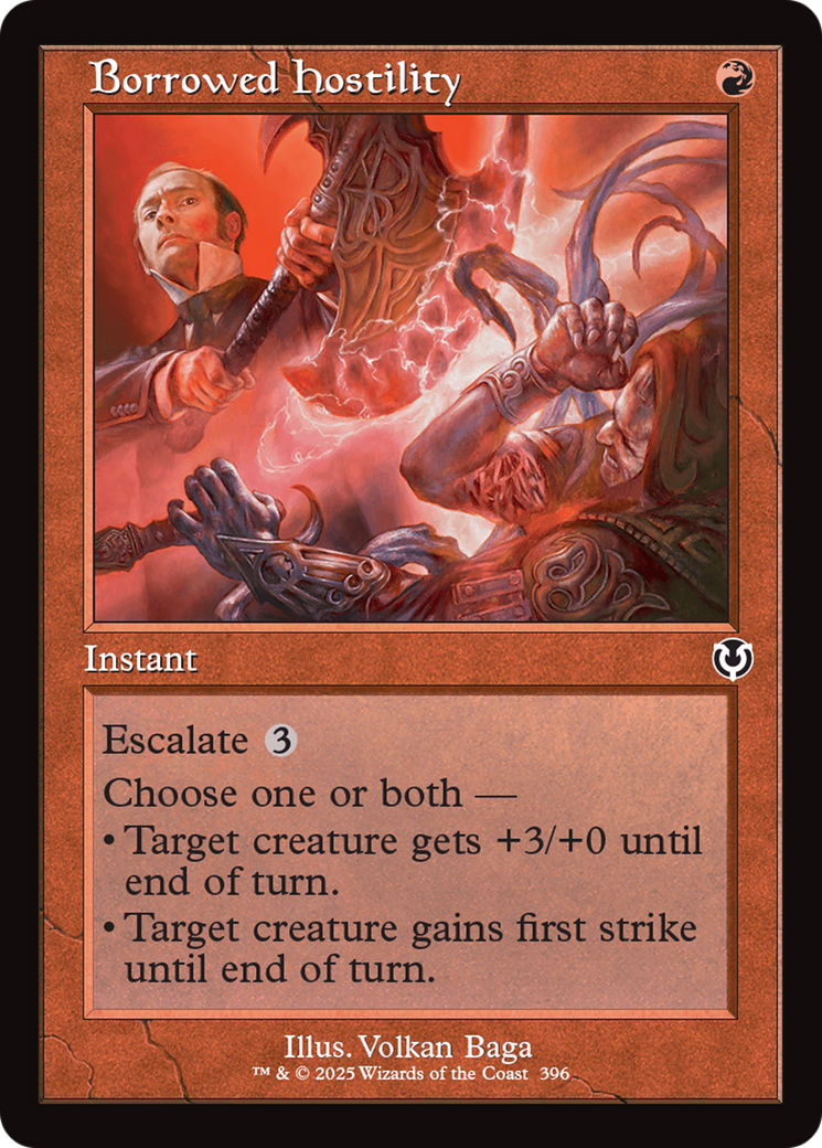 Borrowed Hostility (Retro Frame) [Innistrad Remastered] | Exor Games Bridgewater