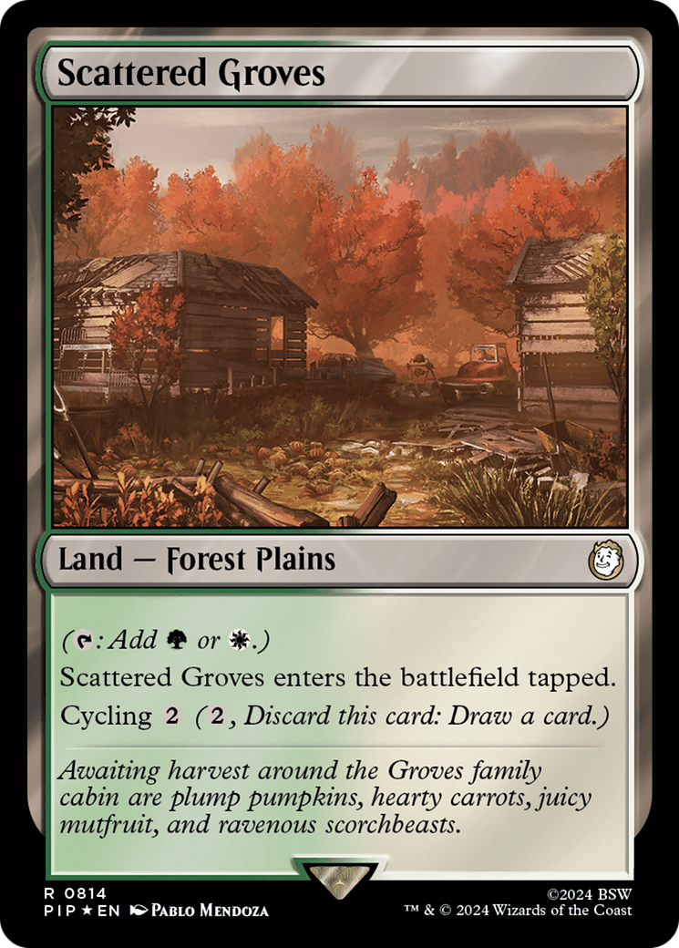 Scattered Groves (Surge Foil) [Fallout] | Exor Games Bridgewater