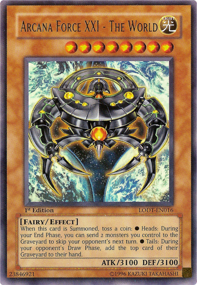 Arcana Force XXI - The World [LODT-EN016] Ultra Rare | Exor Games Bridgewater