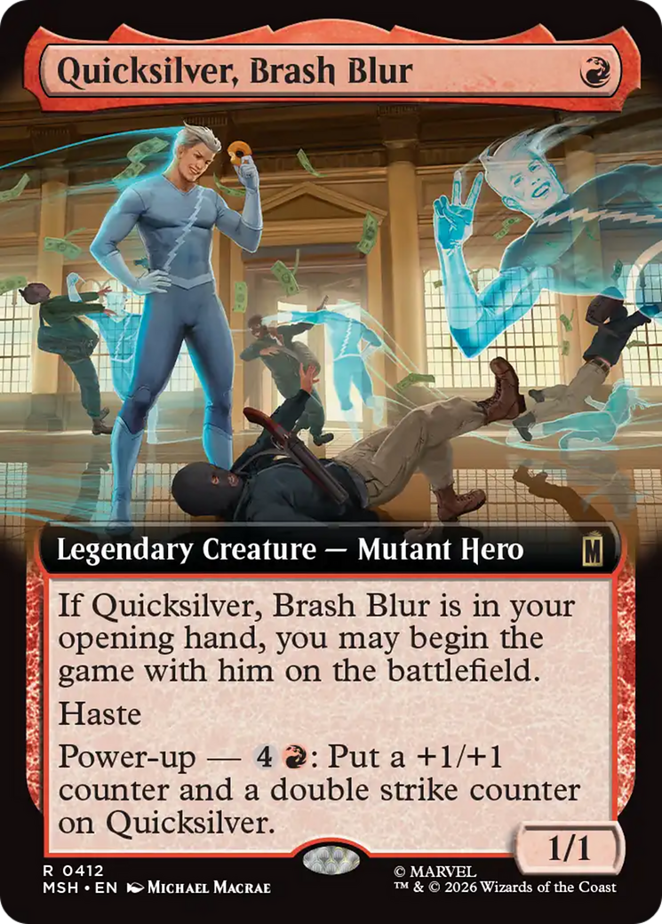 Quicksilver, Brash Blur (Extended Art) [Marvel Super Heroes] | Exor Games Bridgewater