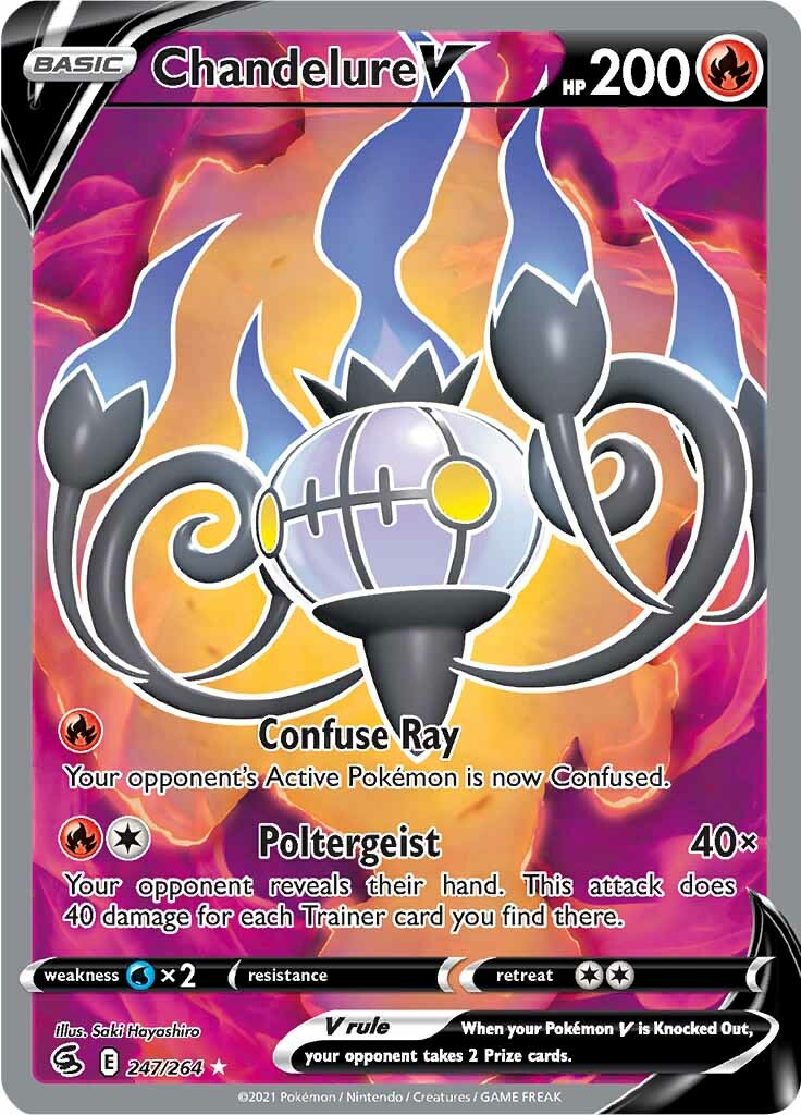 Chandelure V (247/264) [Sword & Shield: Fusion Strike] | Exor Games Bridgewater