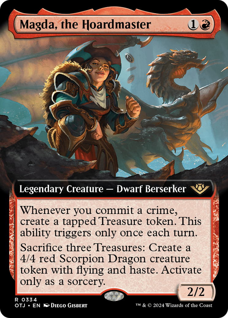 Magda, the Hoardmaster (Extended Art) [Outlaws of Thunder Junction] | Exor Games Bridgewater