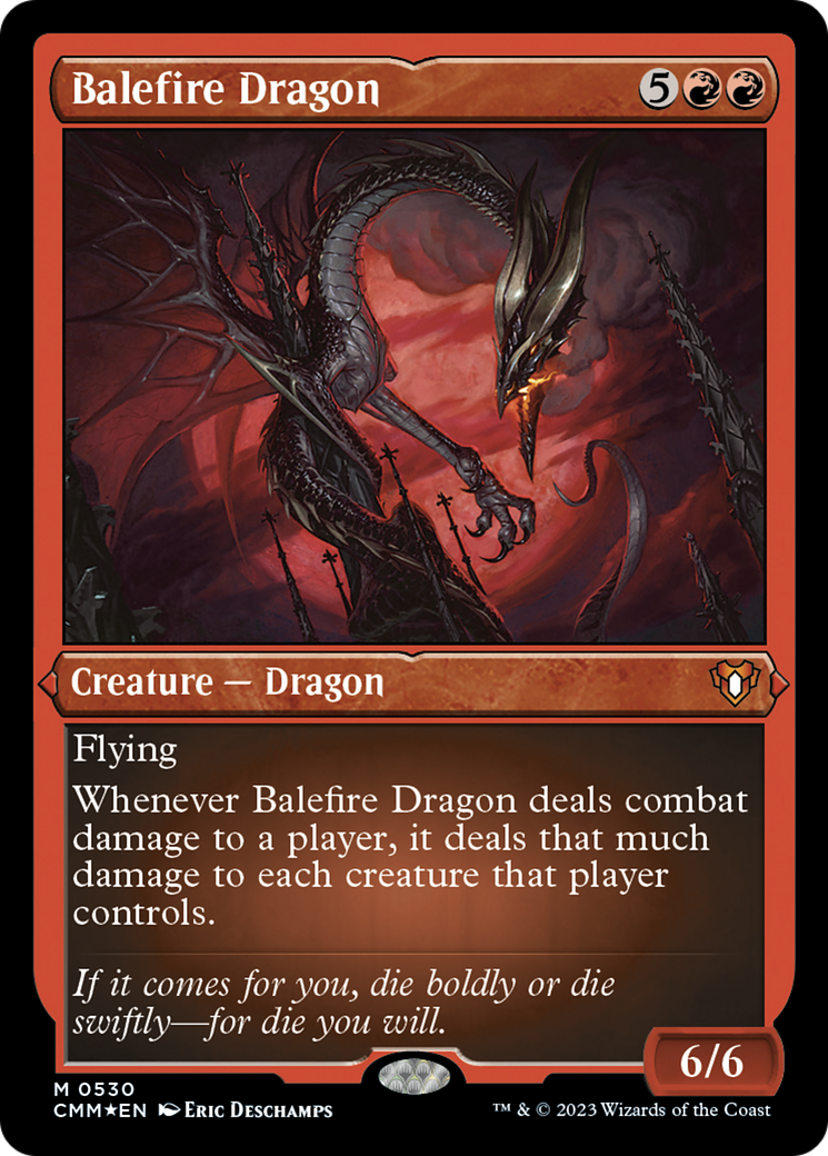 Balefire Dragon (Foil Etched) [Commander Masters] | Exor Games Bridgewater