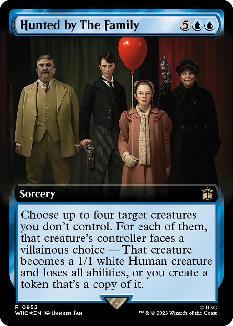 Hunted by The Family (Extended Art) (Surge Foil) [Doctor Who] | Exor Games Bridgewater