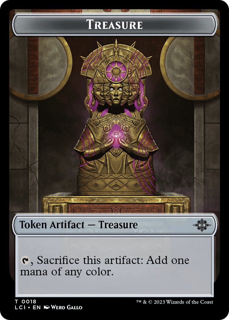 Treasure (0018) // Bat Double-Sided Token [The Lost Caverns of Ixalan Tokens] | Exor Games Bridgewater