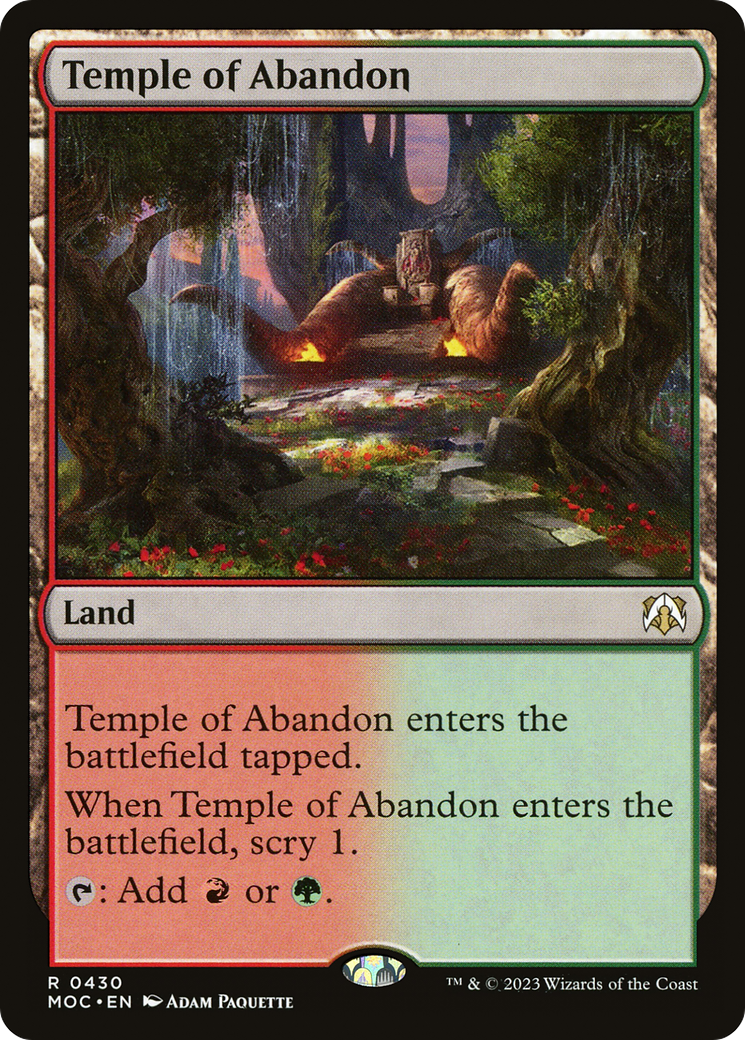 Temple of Abandon [March of the Machine Commander] | Exor Games Bridgewater