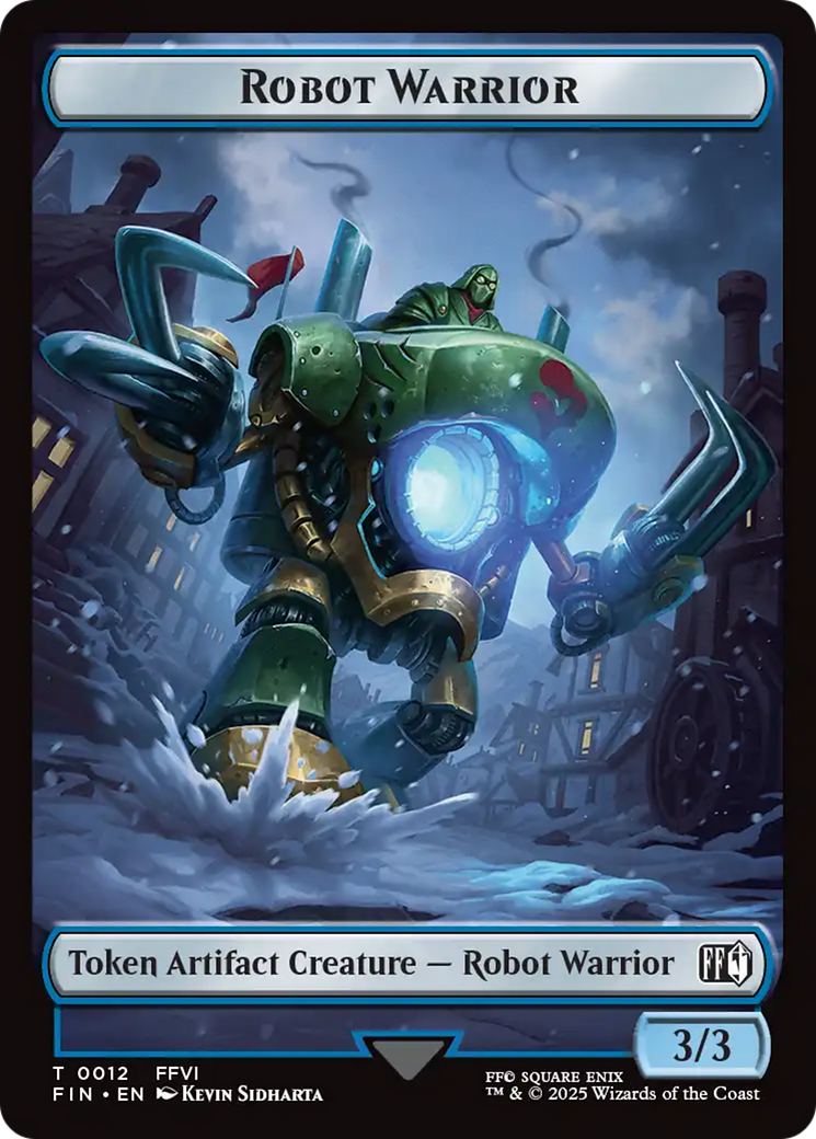 Hero (0006) // Robot Warrior (0012) Double-Sided Token [FINAL FANTASY Tokens] | Exor Games Bridgewater