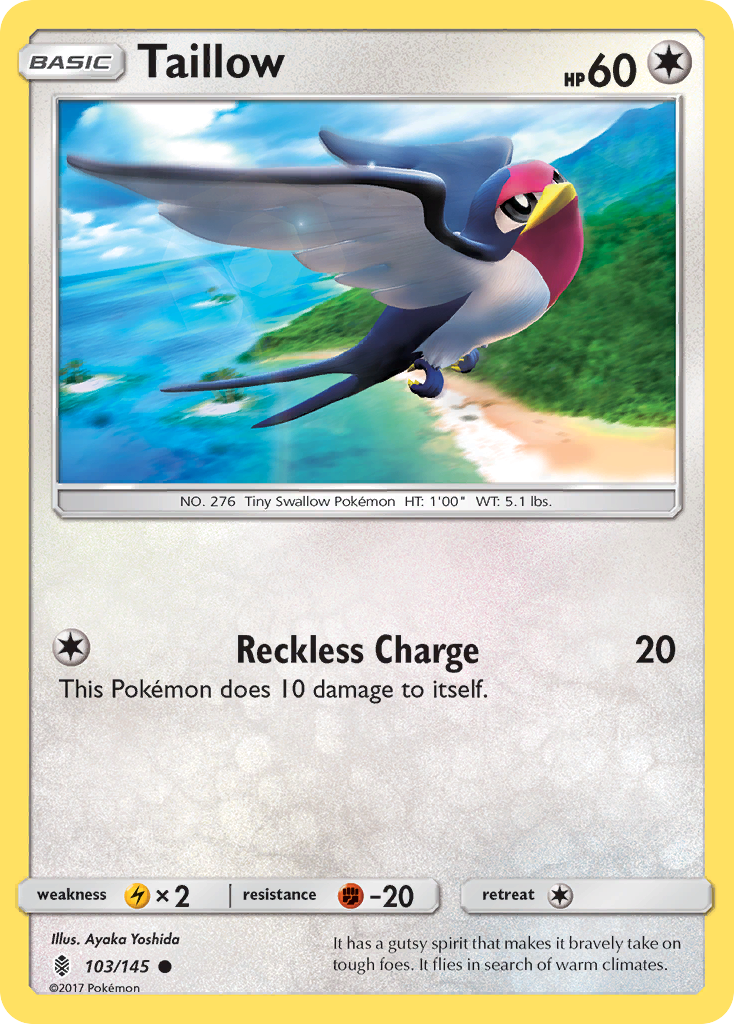 Taillow (103/145) [Sun & Moon: Guardians Rising] | Exor Games Bridgewater
