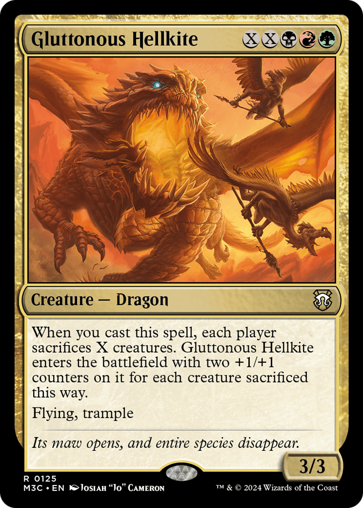 Gluttonous Hellkite [Modern Horizons 3 Commander] | Exor Games Bridgewater
