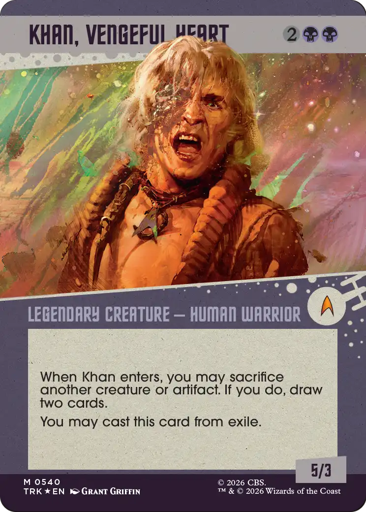 Khan, Vengeful Heart (Showcase) (Surge Foil) [Star Trek] | Exor Games Bridgewater
