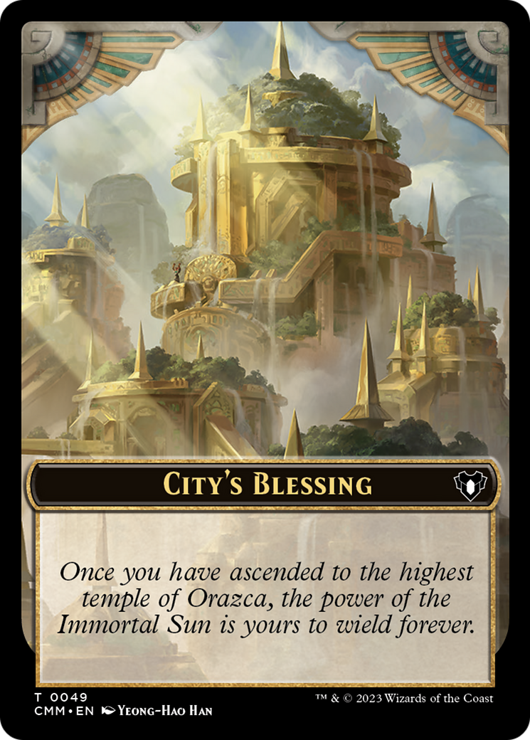 City's Blessing // Ogre Double-Sided Token [Commander Masters Tokens] | Exor Games Bridgewater