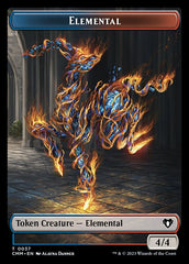 Treasure // Elemental (0037) Double-Sided Token [Commander Masters Tokens] | Exor Games Bridgewater