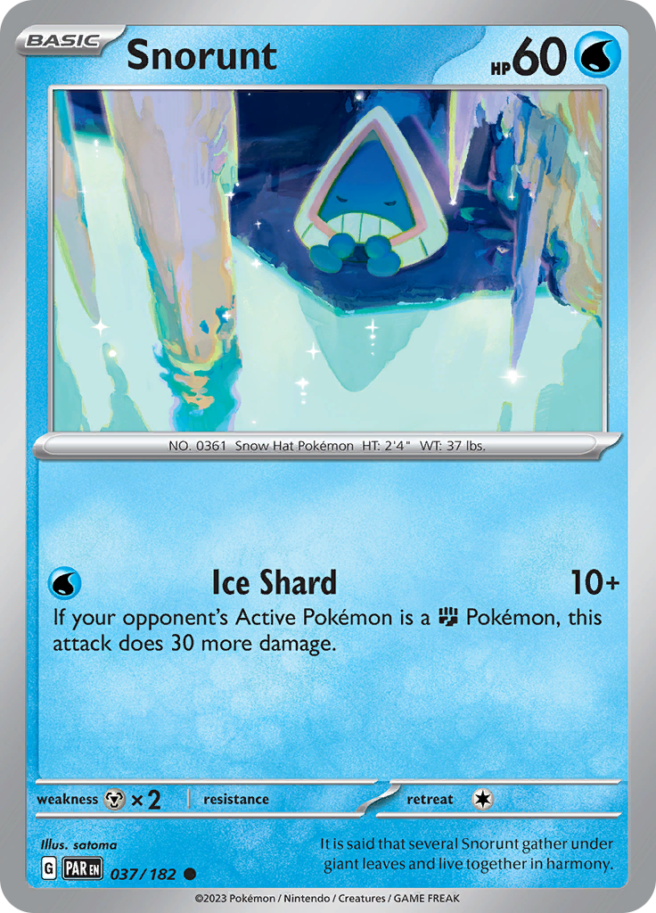 Snorunt (037/182) [Scarlet & Violet: Paradox Rift] | Exor Games Bridgewater