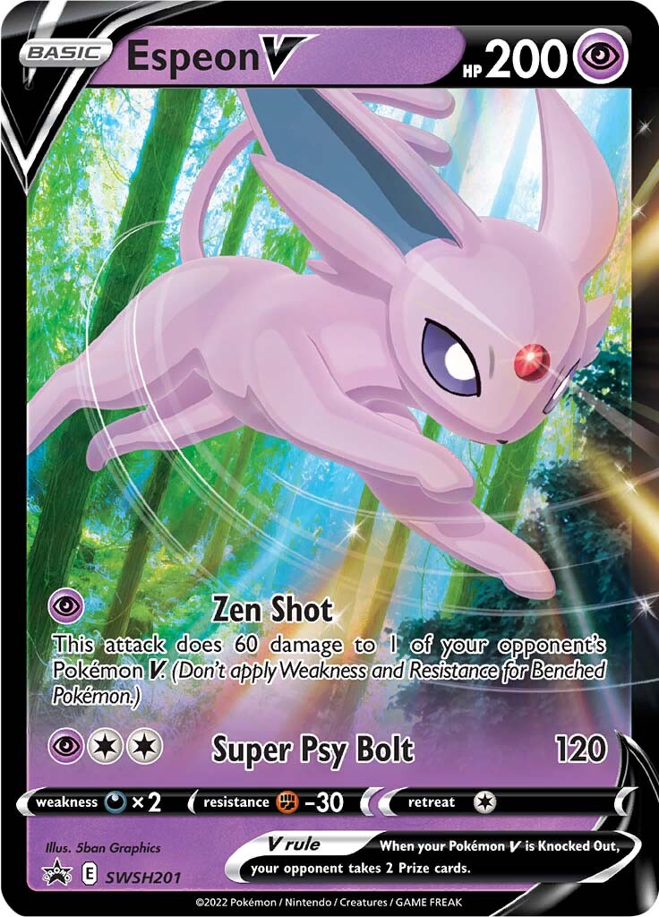 Espeon V (SWSH201) [Sword & Shield: Black Star Promos] | Exor Games Bridgewater