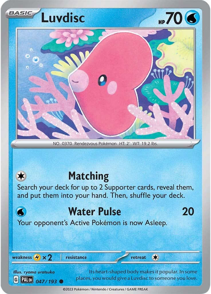 Luvdisc (047/193) [Scarlet & Violet: Paldea Evolved] | Exor Games Bridgewater