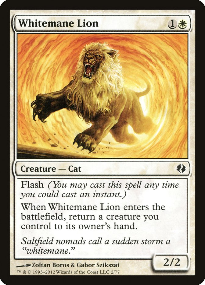 Whitemane Lion [Duel Decks: Venser vs. Koth] | Exor Games Bridgewater