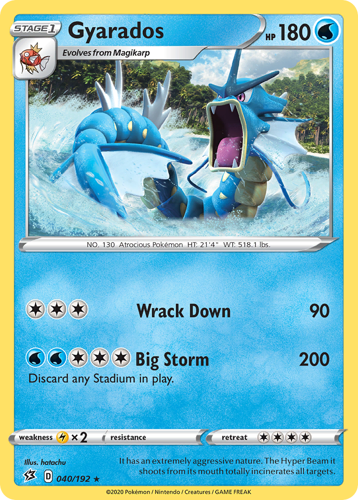 Gyarados (040/192) [Sword & Shield: Rebel Clash] | Exor Games Bridgewater