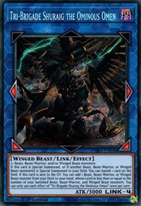 Tri-Brigade Shuraig the Ominous Omen [PHRA-EN048] Secret Rare | Exor Games Bridgewater