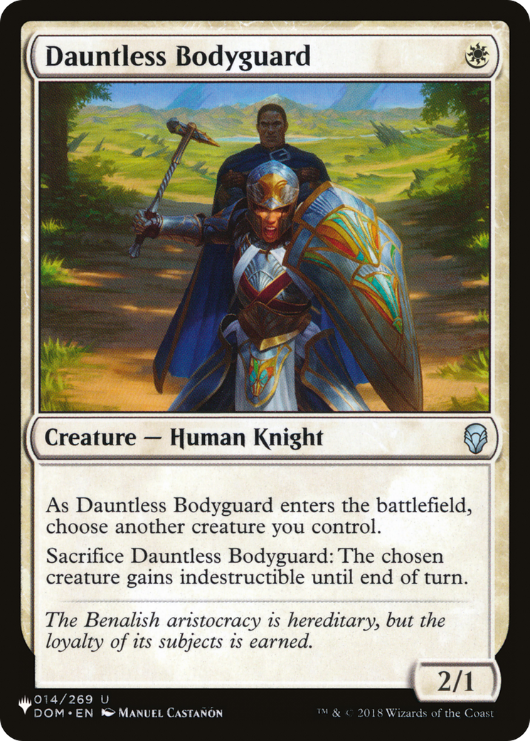 Dauntless Bodyguard [The List Reprints] | Exor Games Bridgewater