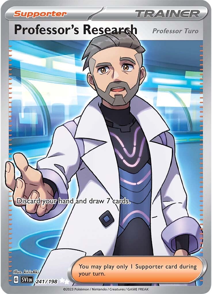 Professor's Research (Professor Turo) (241/198) [Scarlet & Violet: Base Set] | Exor Games Bridgewater