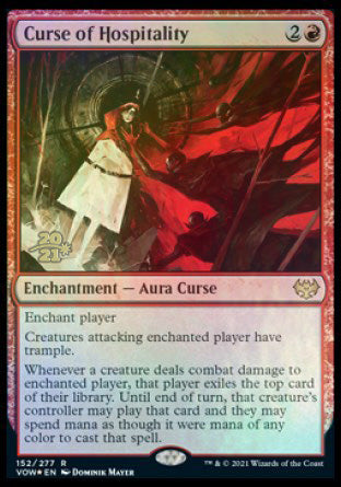 Curse of Hospitality [Innistrad: Crimson Vow Prerelease Promos] | Exor Games Bridgewater