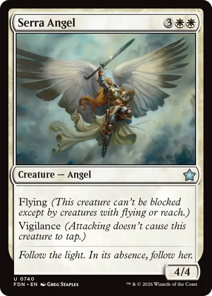 Serra Angel (0740) [Foundations] | Exor Games Bridgewater